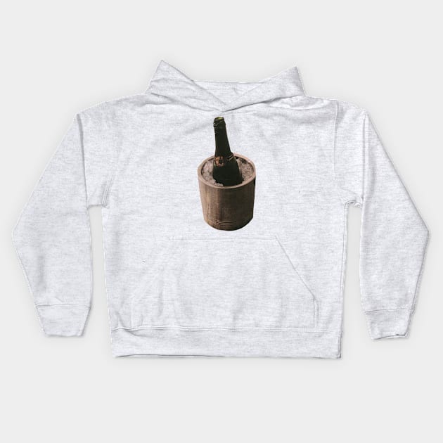 Cold Champagne Kids Hoodie by Food Photography